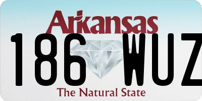 AR license plate 186WUZ