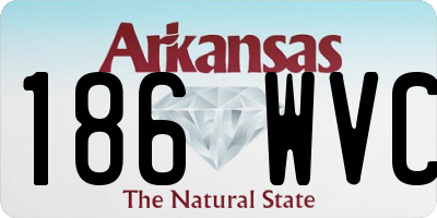 AR license plate 186WVC
