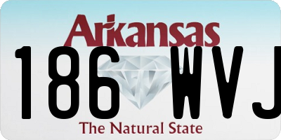 AR license plate 186WVJ