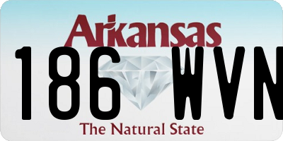 AR license plate 186WVN