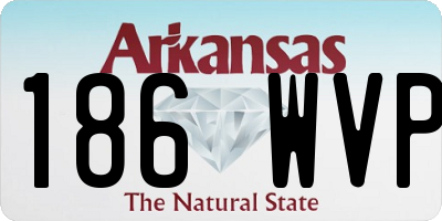 AR license plate 186WVP