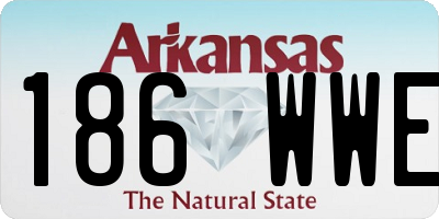 AR license plate 186WWE