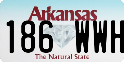 AR license plate 186WWH