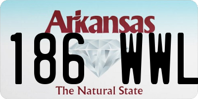 AR license plate 186WWL