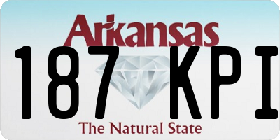 AR license plate 187KPI