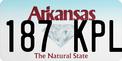 AR license plate 187KPL