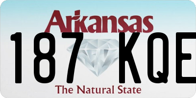 AR license plate 187KQE