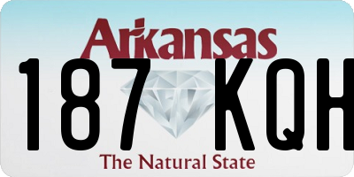 AR license plate 187KQH