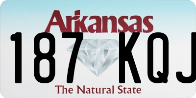 AR license plate 187KQJ
