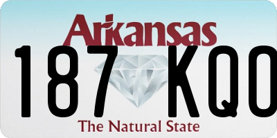 AR license plate 187KQO