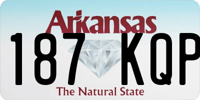 AR license plate 187KQP