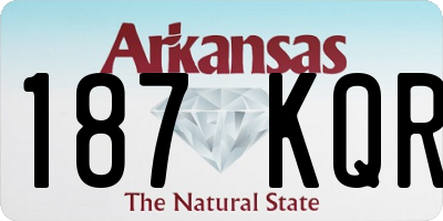 AR license plate 187KQR
