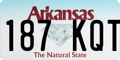 AR license plate 187KQT