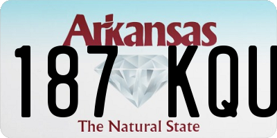 AR license plate 187KQU