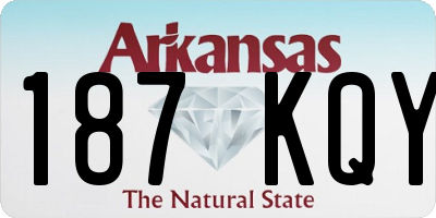 AR license plate 187KQY