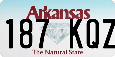 AR license plate 187KQZ
