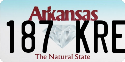 AR license plate 187KRE
