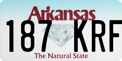 AR license plate 187KRF