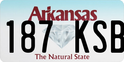 AR license plate 187KSB