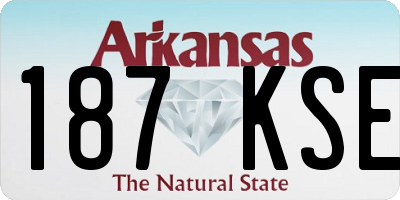 AR license plate 187KSE