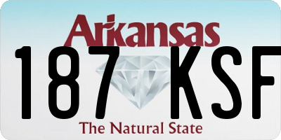 AR license plate 187KSF