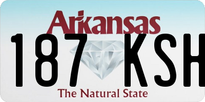 AR license plate 187KSH