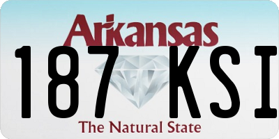 AR license plate 187KSI