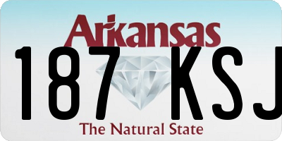 AR license plate 187KSJ