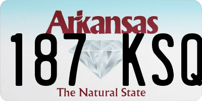 AR license plate 187KSQ