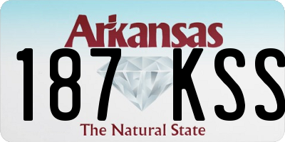 AR license plate 187KSS