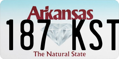 AR license plate 187KST