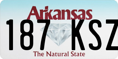 AR license plate 187KSZ