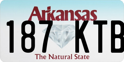 AR license plate 187KTB