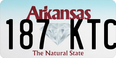 AR license plate 187KTC