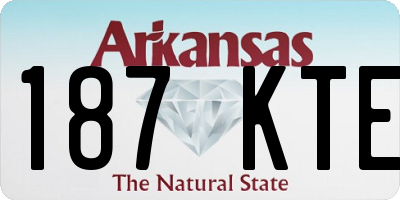 AR license plate 187KTE