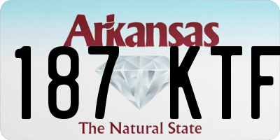 AR license plate 187KTF