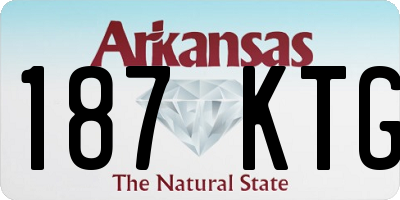 AR license plate 187KTG