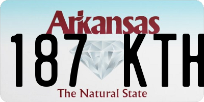 AR license plate 187KTH