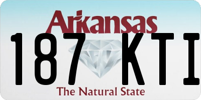 AR license plate 187KTI
