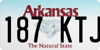 AR license plate 187KTJ