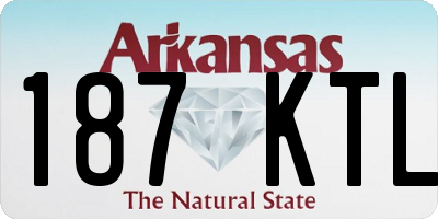 AR license plate 187KTL