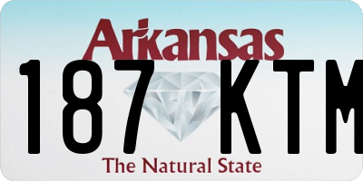 AR license plate 187KTM