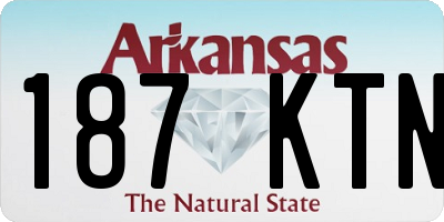 AR license plate 187KTN