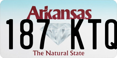 AR license plate 187KTQ