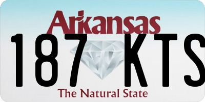 AR license plate 187KTS