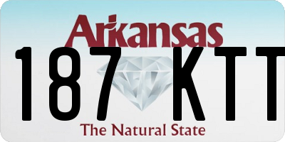 AR license plate 187KTT