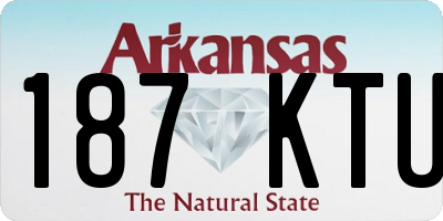 AR license plate 187KTU