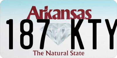 AR license plate 187KTY