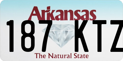 AR license plate 187KTZ