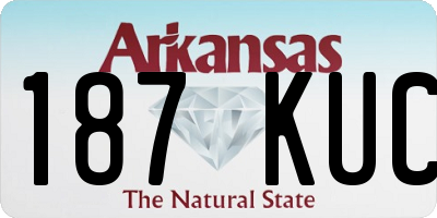 AR license plate 187KUC